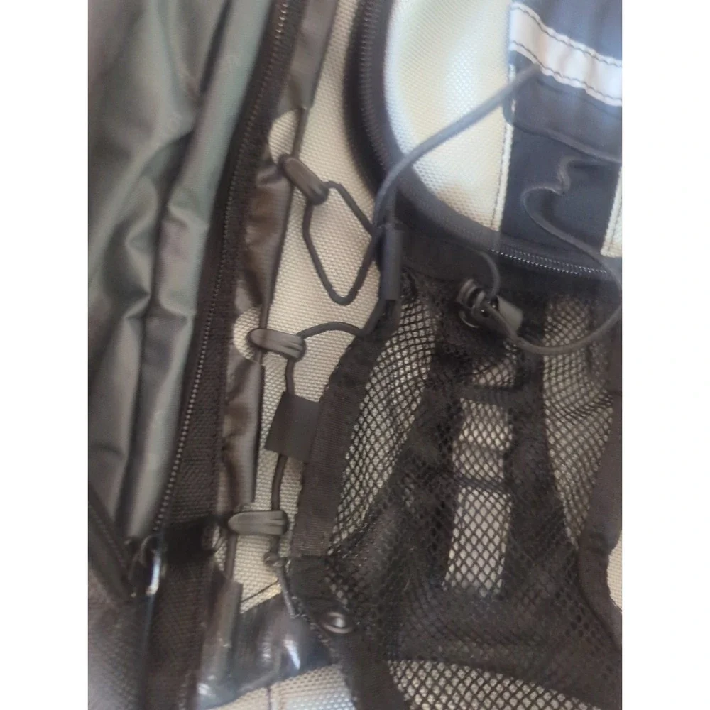 Vintage Brenthaven Laptop‎ Backpack Black Silver Tech Y2K Travel Bag